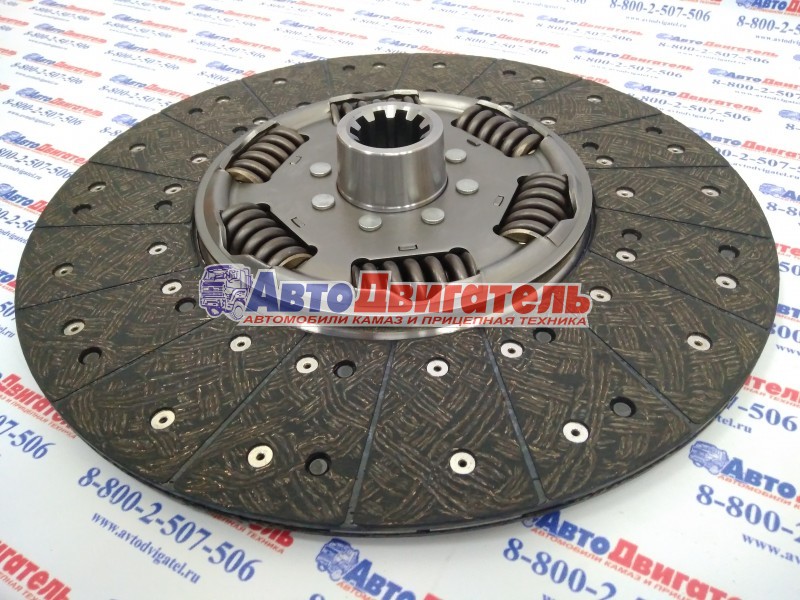 Диск сцепления ведомый 1878004109, 1878007210 d- 395mm КамАЗ Cummins SACHS